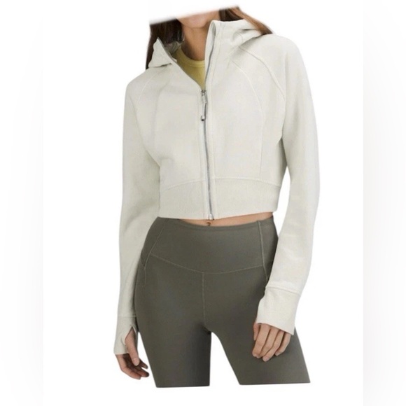 lululemon athletica Tops - Lululemon Women’s Gray Zip-Up Hoodie - SCUBA CROPPED